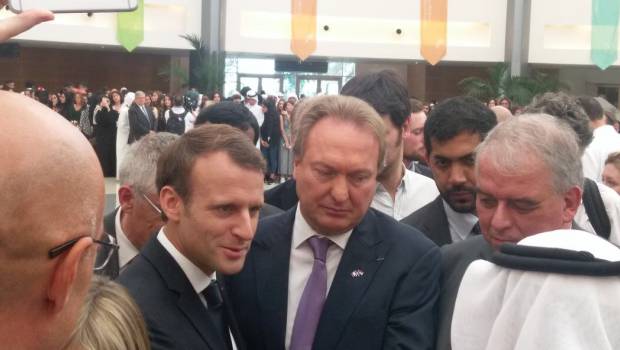 Macron en visite au Louvre d'Abu Dhabi