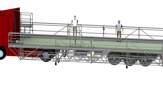 Rétotub lance une plateforme d’accès camion motorisée