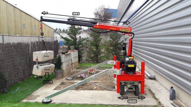 Palfinger France en démonstration sur Paysalia