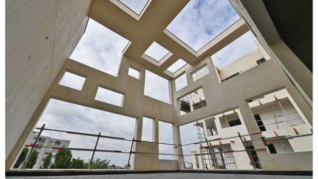 Un béton blanc pour le programme Nant'Ile