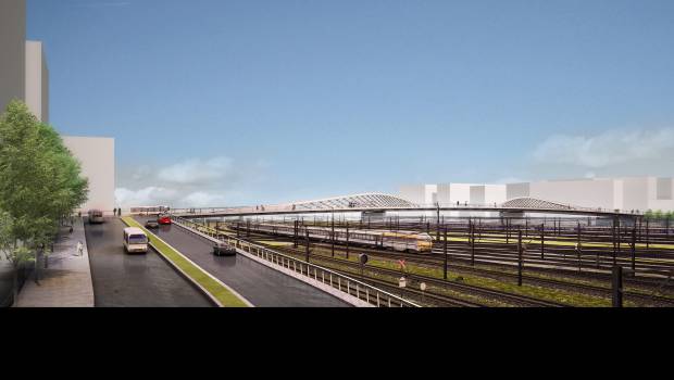 Bordeaux : premier lançage du pont de la Palombe