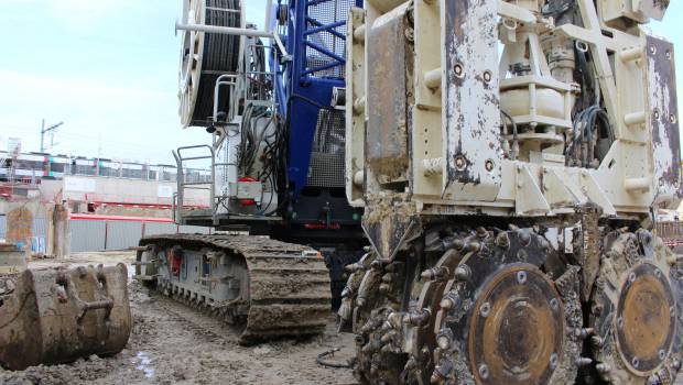 Arcueil-Cachan : des parois moulées sous le RER B