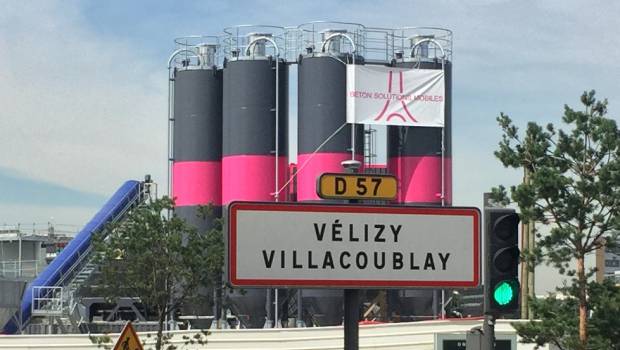Une unité  mobile de production de béton implantée à Vélizy (78)