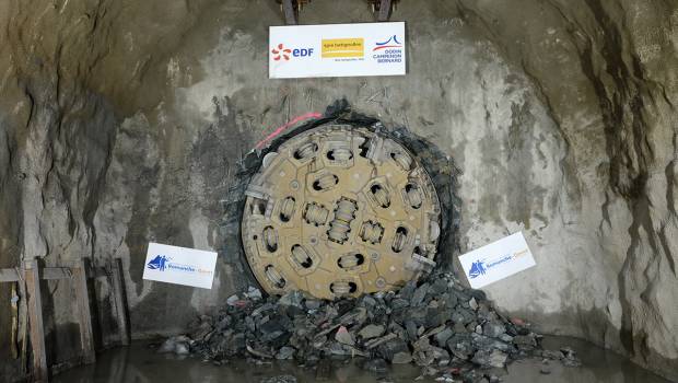 Romanche-Gavet : percement de la galerie d'amenée d'eau terminé