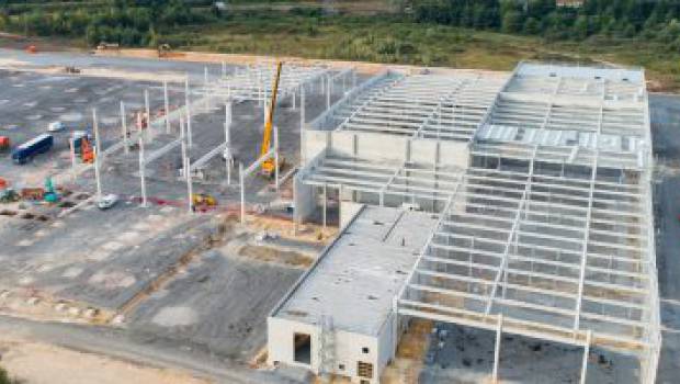 Colas Rhône-Alpes Auvergne réalise la plus grande plateforme Lidl