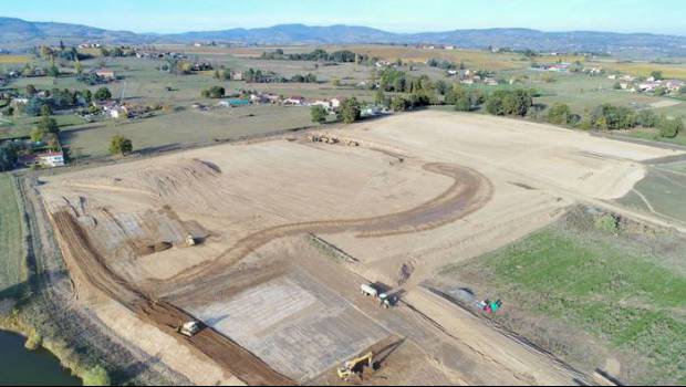 Des terrassements à Olmes pour accueillir les Laboratoires Boiron