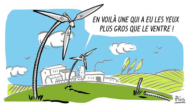 LA VIGNETTE DE LA SEMAINE - Carmen abat une éolienne en Vendée