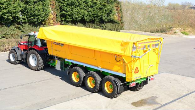 Nouvelle benne Joskin pour le transport des pommes de terre