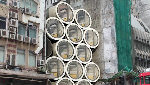 INSOLITE- Des tuyaux en béton en guise de logements
