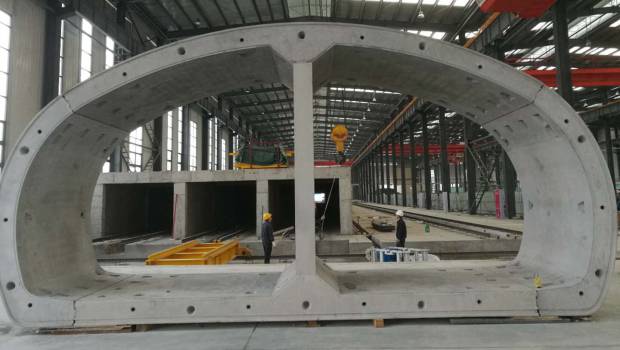 Chine : une galerie technique en voussoirs préfabriqués