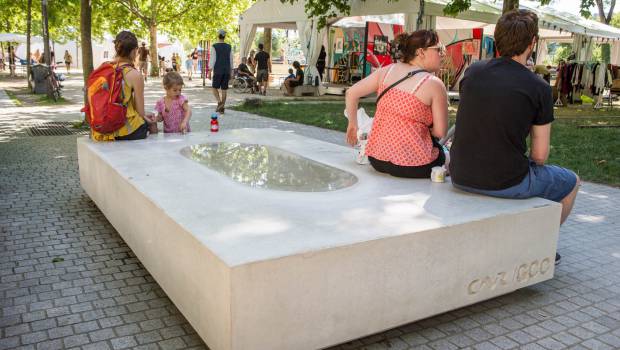 Une assise rafraichissante en béton