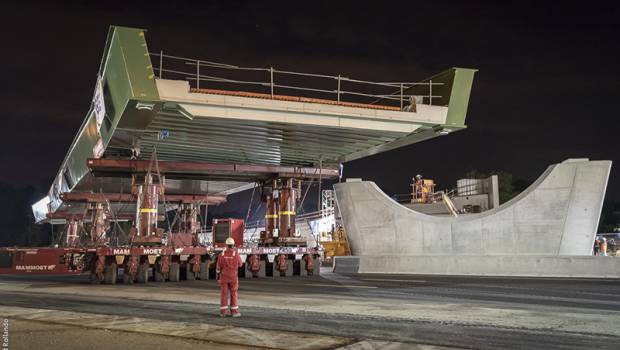 A4 : ripage du nouveau pont réussi