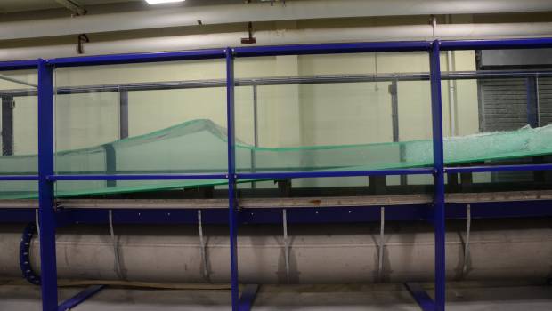 Un canal de houle pour anticiper le changement climatique