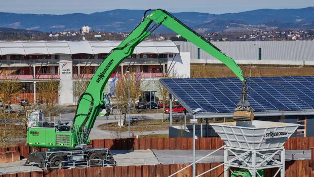 855 E: nouvelle pelle de manutention Sennebogen