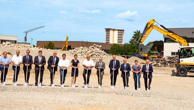 Un centre logistique à l'usine Liebherr de Kirchdorf