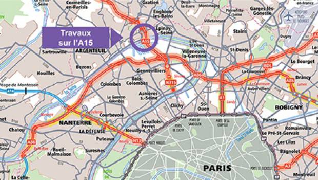 A15: la circulation maintenue pendant la réparation du mur de soutènement