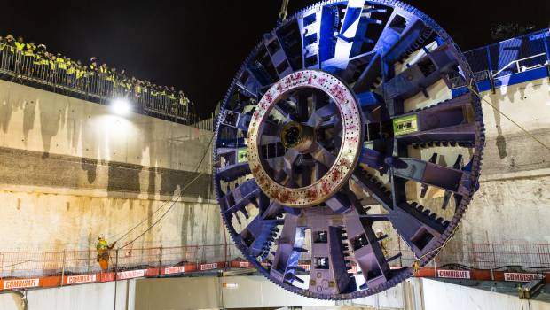 Grand Paris : le 3e tunnelier s’installe à Bagneux