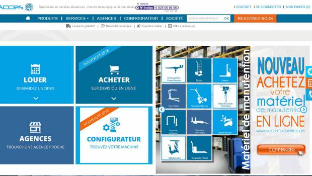 Acces Industrie : nouvelle gamme de matériels de manutention en ligne