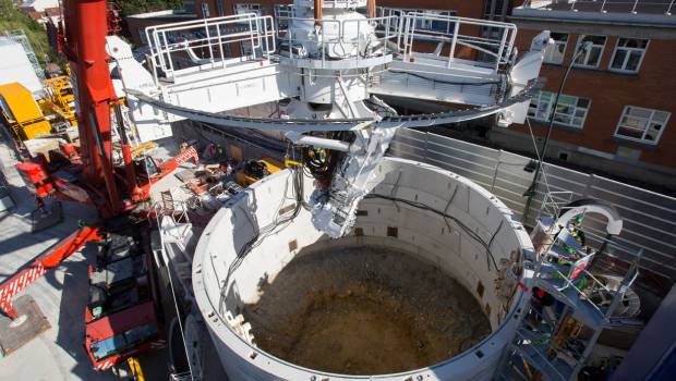 Grand Paris Express : un tunnelier vertical fait sa première à Malakoff