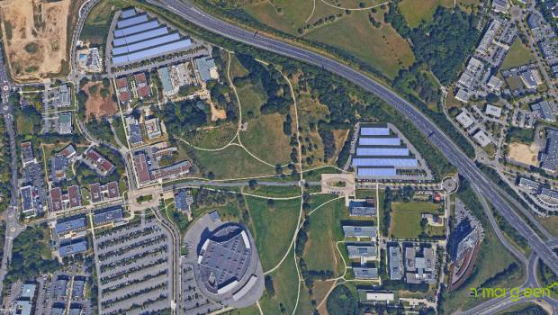 Des ombrières photovoltaïques sur le parking du Zénith à Nantes