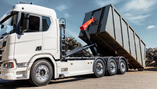 Un nouveau bras de levage Palfinger sur Pollutec