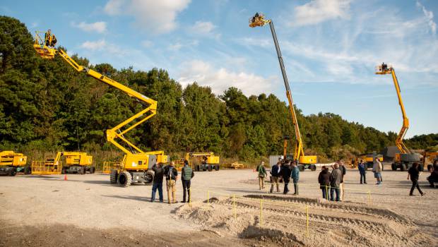 Haulotte présente sa nacelle 100% électrique en Amérique du Nord
