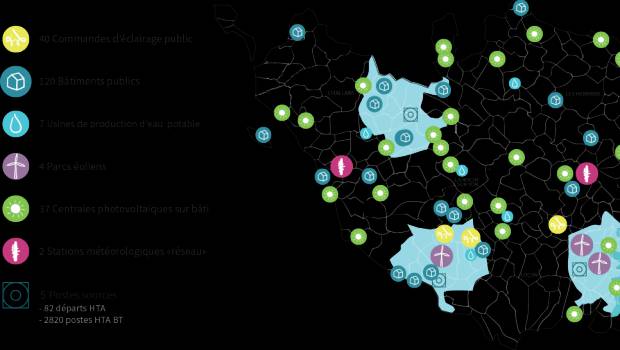Réseau intelligent pour consommation réduite