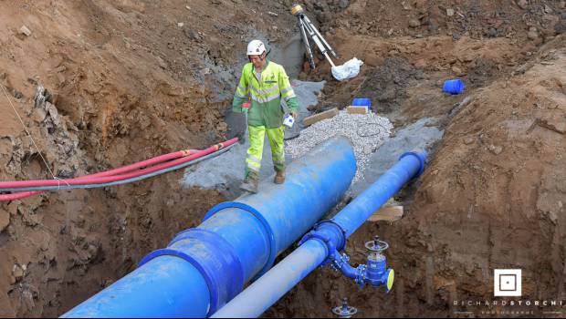 Gros diamètre pour l'usine d'eau potable de Moulin de Galat