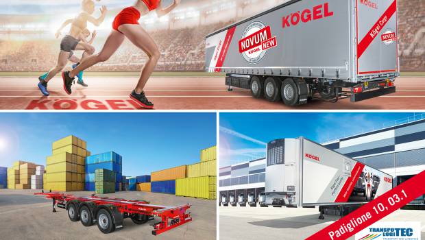 Trois semi-remorques Kögel s’exposent à Vérone