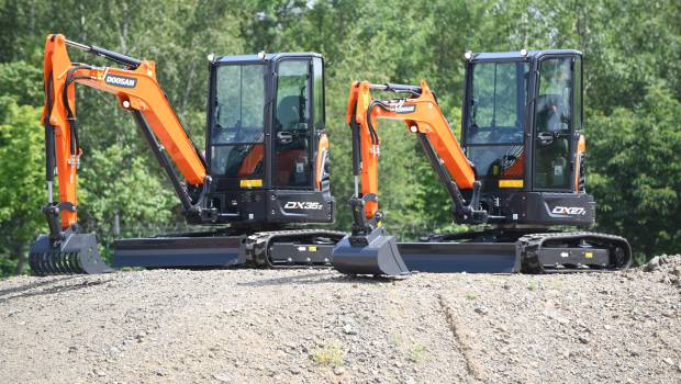 De la mini pelle à foison chez Doosan