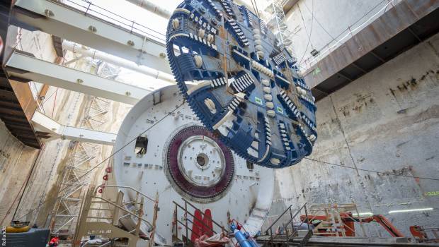 Grand Paris Express : montage du 4e tunnelier en cours