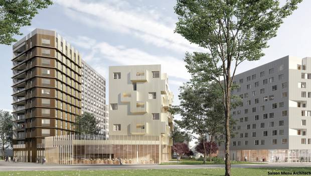Un nouvel ensemble mixte bois-béton à Champs-sur-Marne
