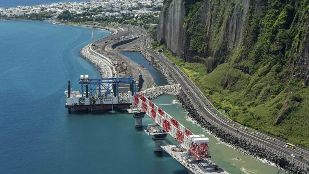 Nouvelle Route du Littoral à La Réunion : pile à la fin