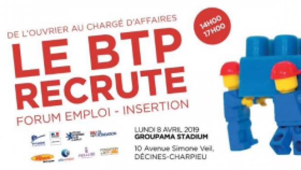 200 postes à pourvoir auprès de la FRTP Aura