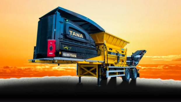 Un broyeur mobile électrique Tana Shark 440EM chez Smet Location