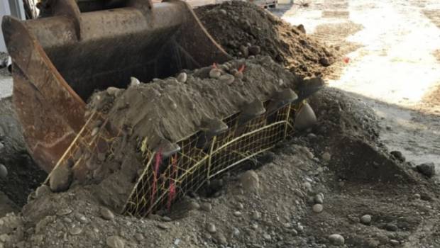 Ouvrages enterrés : un grillage pour éviter la casse