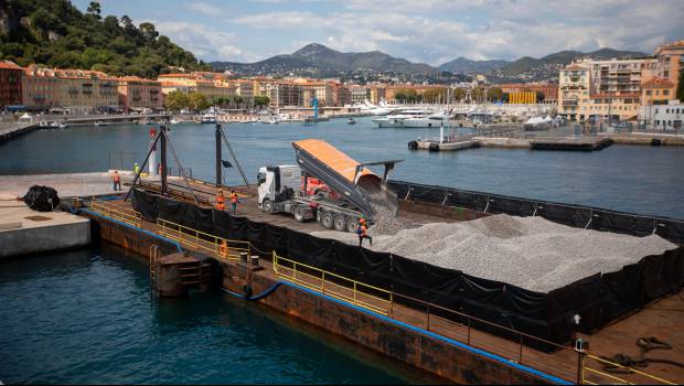 Des granulats ultra propres pour les caissons de Monaco
