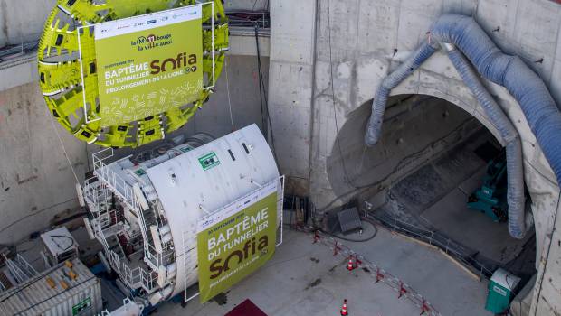 Le tunnelier Sofia creusera le prolongement de la ligne 11 à l'Est