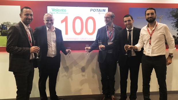 100 grues Potain pour Valente