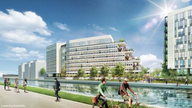 16 300 m² de bureaux sur les berges du canal de l'Ourcq à Bobigny