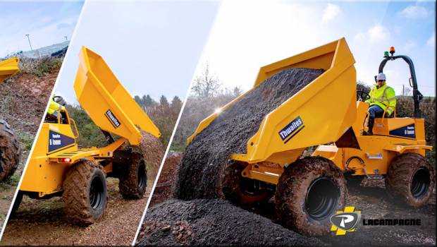Lacampagne (Groupe Payant) distribue les dumpers Thwaites
