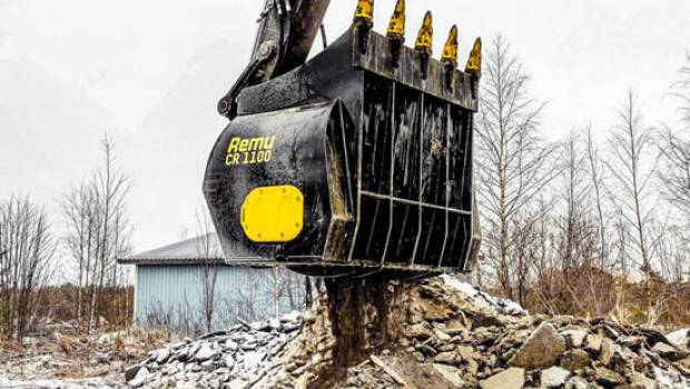 Le premier godet concasseur Remu s’expose à Conexpo