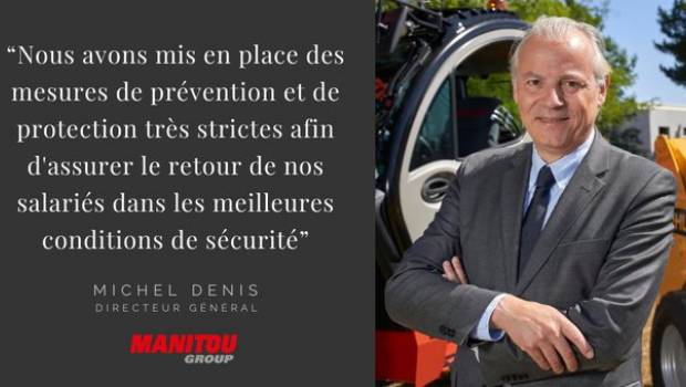 Manitou rouvre partiellement ses opérations de production en Europe