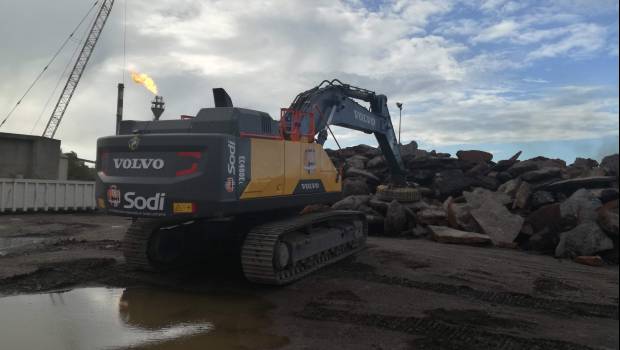 [Reportage] Une pelle Volvo en mode industrie lourde