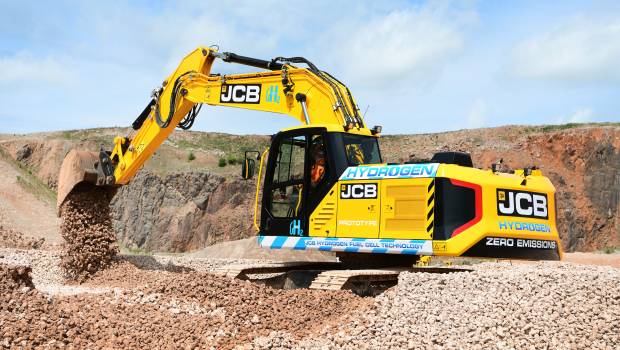 Une pelle à hydrogène ? JCB s'y lance