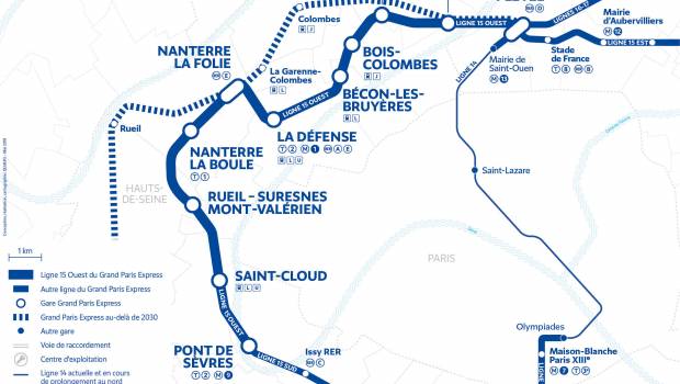 Ligne 15 Ouest : la consultation pour le 1er marché de conception-réalisation est lancée