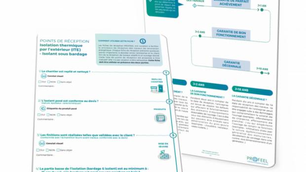 Des fiches de réception sur l'isolation thermique par l'extérieur pour des travaux en confiance