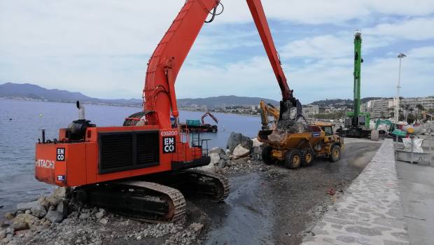 Sécuriser la digue du port de Cannes avec Leica Geosystems
