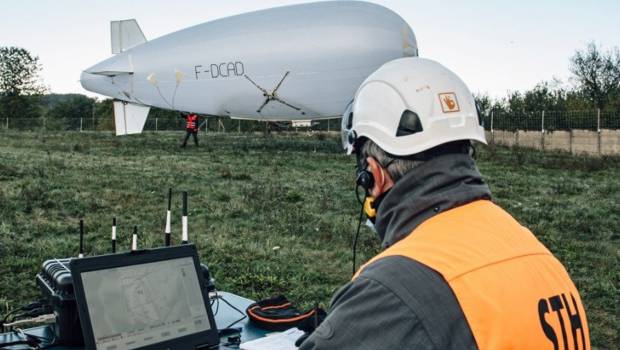 RTE innove avec un drone dirigeable