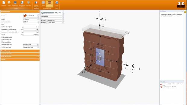 Un nouveau module « dimensionnement de chevilles » dans la maçonnerie